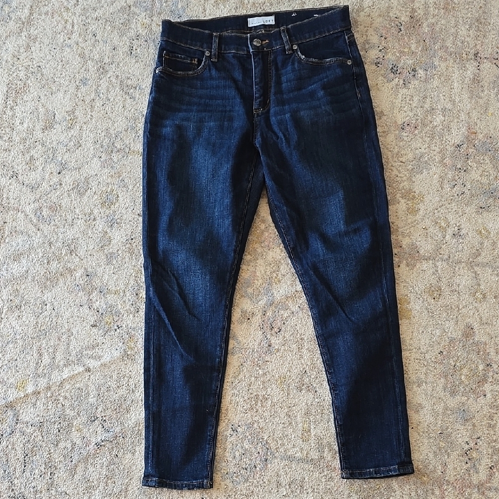 Loft Dark Blue Denim Jeans